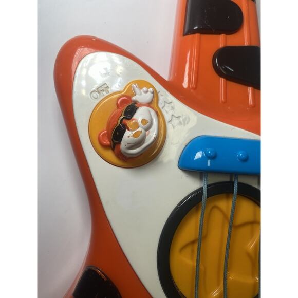 Baby Genius Tempo Children’s Orange Tiger Guitar Musical Toy - Tested And Works - Picture 6 of 10